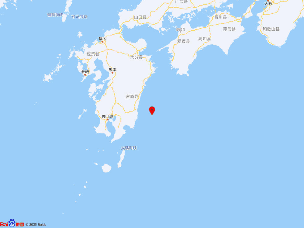 日本九州岛发生5.3级地震