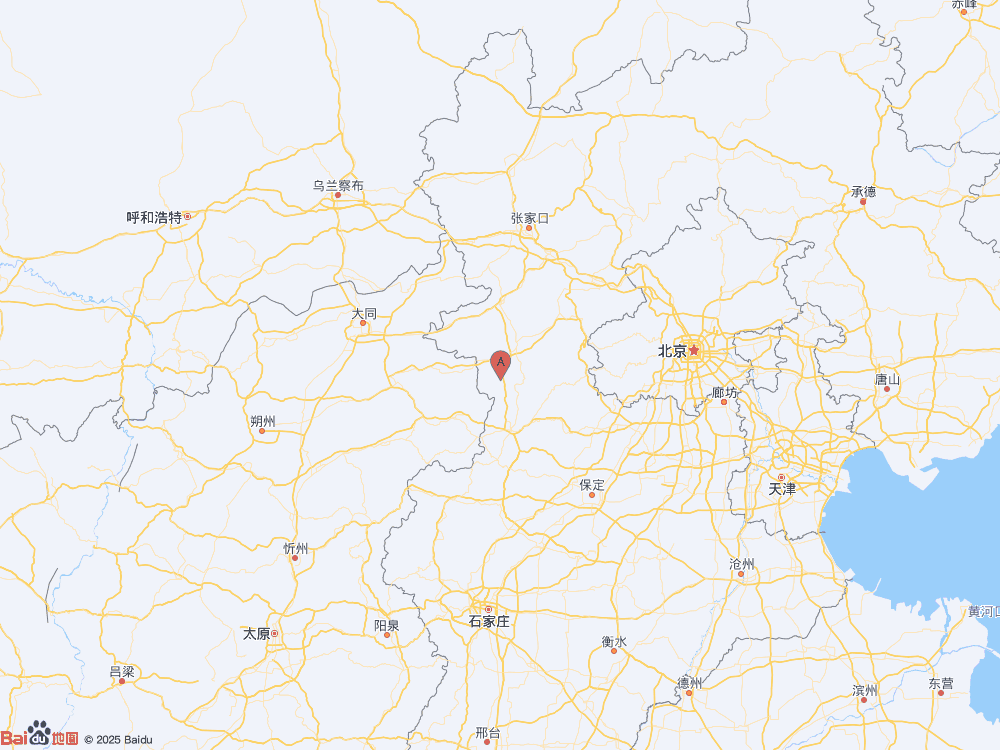 河北张家口市蔚县（北纬39.74度，东经114.63度）发生3.1级地震
